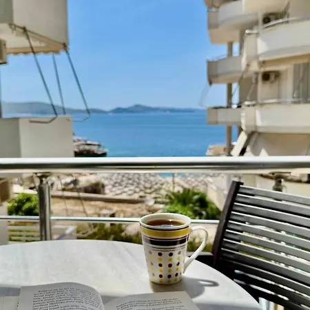 Blue Spacious Sea View Apartment Sarande Exterior photo
